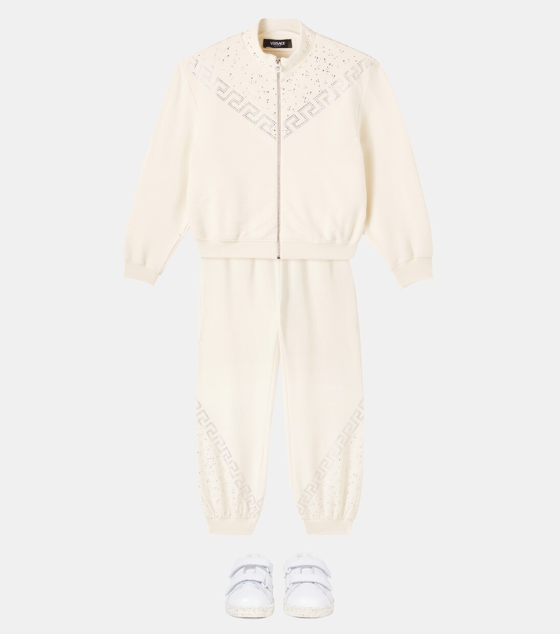 La Greca cotton fleece sweatshirt | Versace Kids