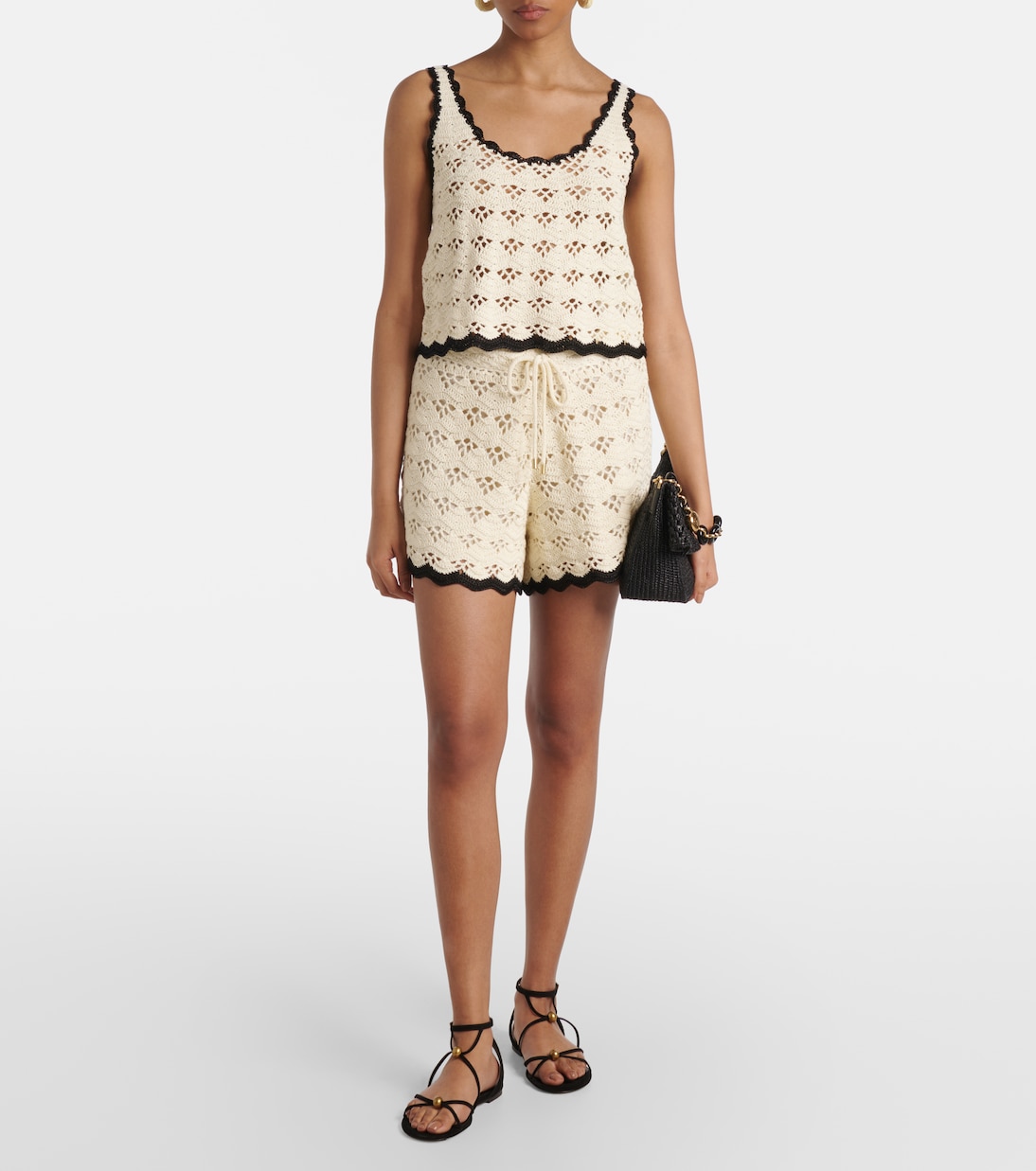 Shorts Rhiannon in crochet di cotone | Zimmermann