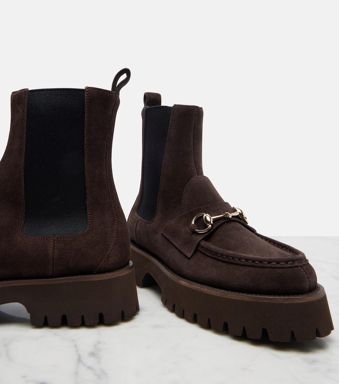 Bottines Chelsea Sylke en daim | Gucci