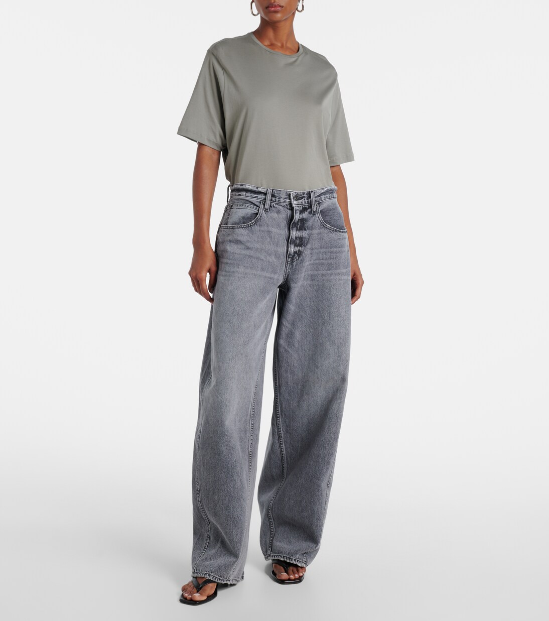 Alex mid-rise wide-leg jeans | Slvrlake