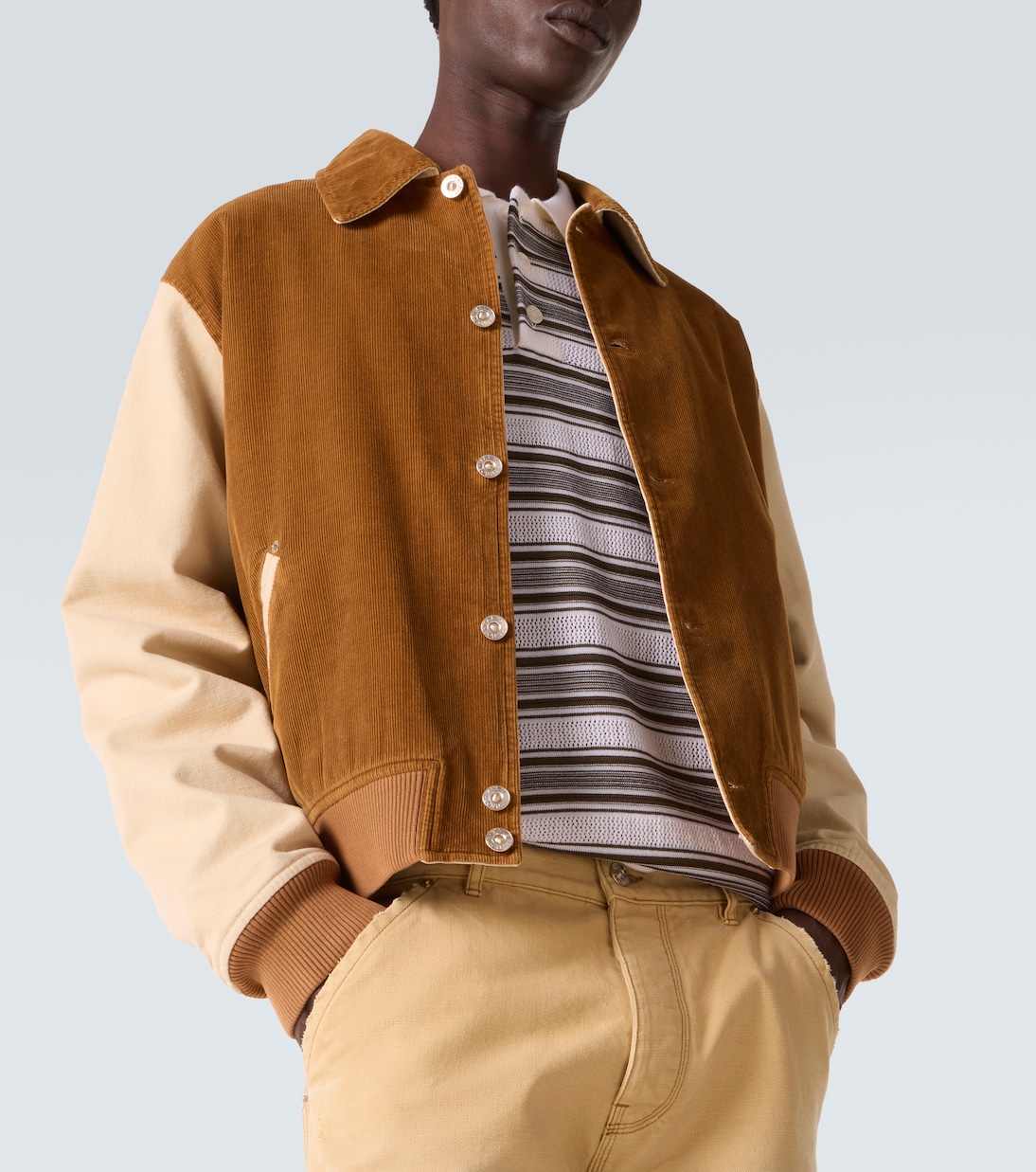 Homecoming cotton corduroy varsity jacket | Wales Bonner