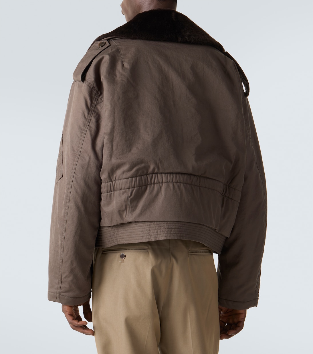 Cotton gabardine blouson jacket | Auralee