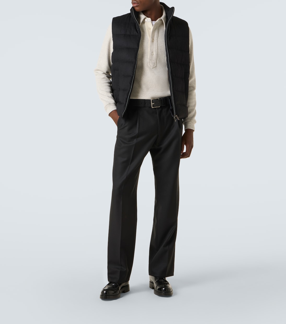 Down-paneled silk and cashmere vest | Herno