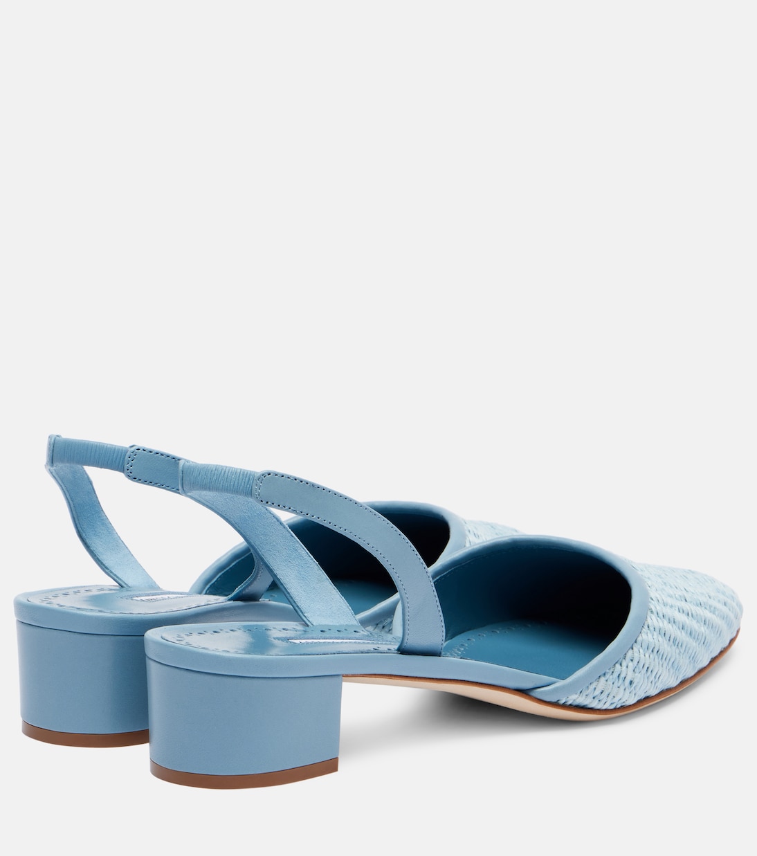 Slingback-Pumps Raffro aus Raffiabast | Manolo Blahnik