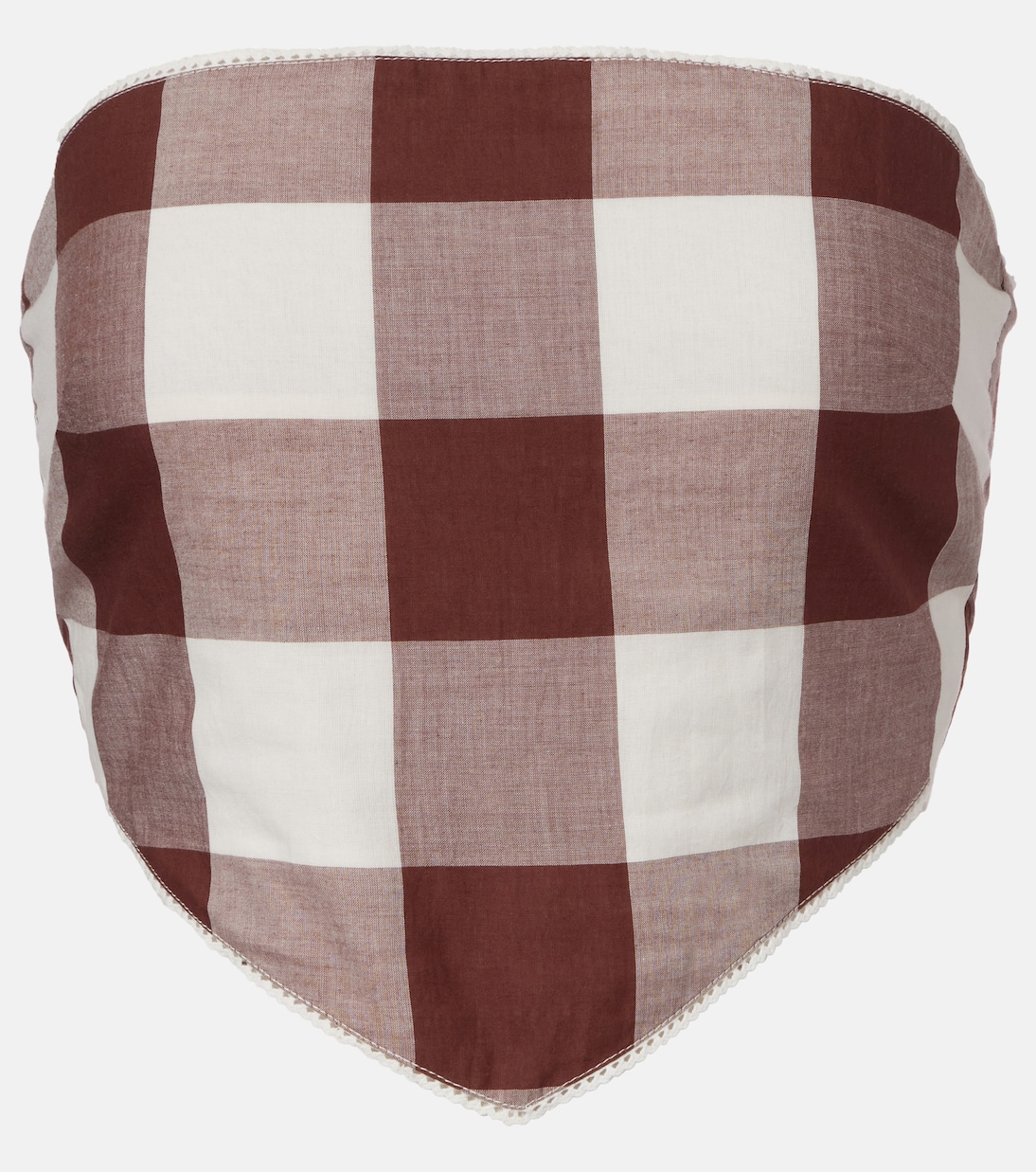 Top cropped Callie in cotone a quadretti | Posse