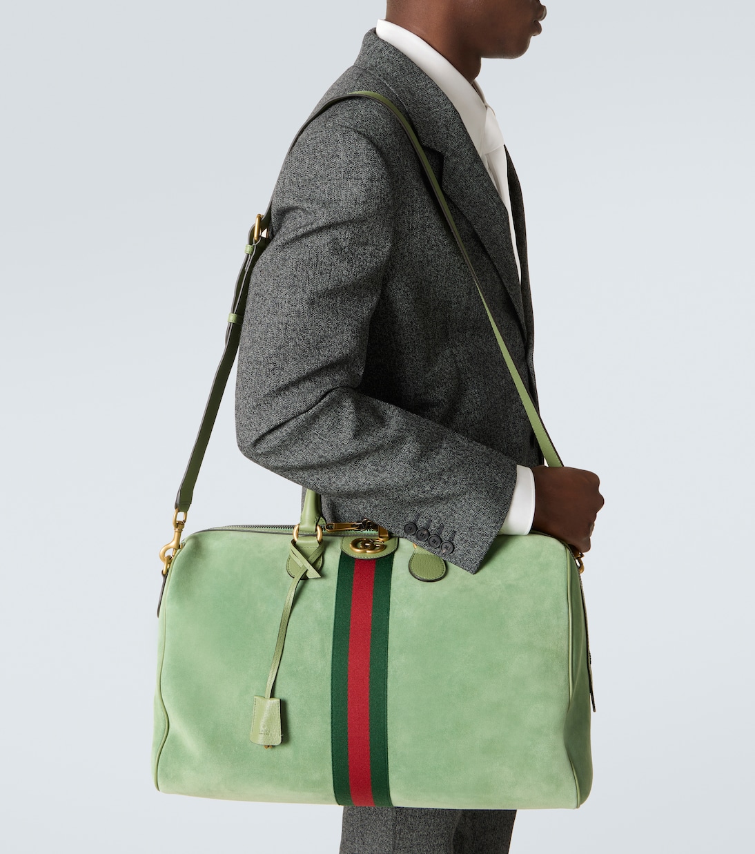 Weekender Gucci Savoy Medium aus Veloursleder | Gucci