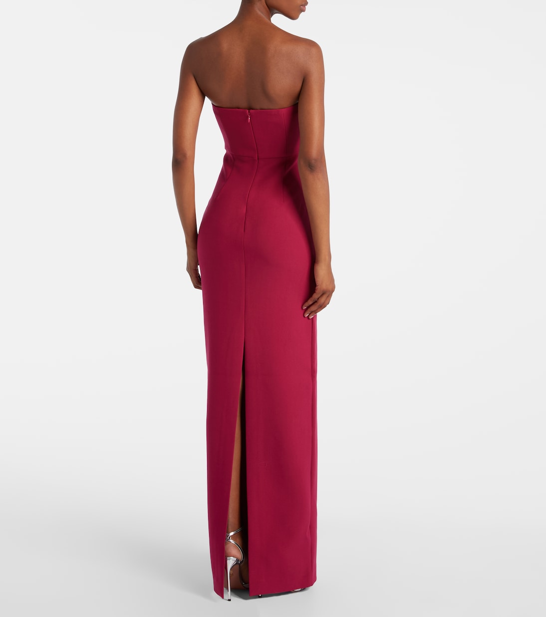 Abito lungo monospalla in crêpe | Roland Mouret