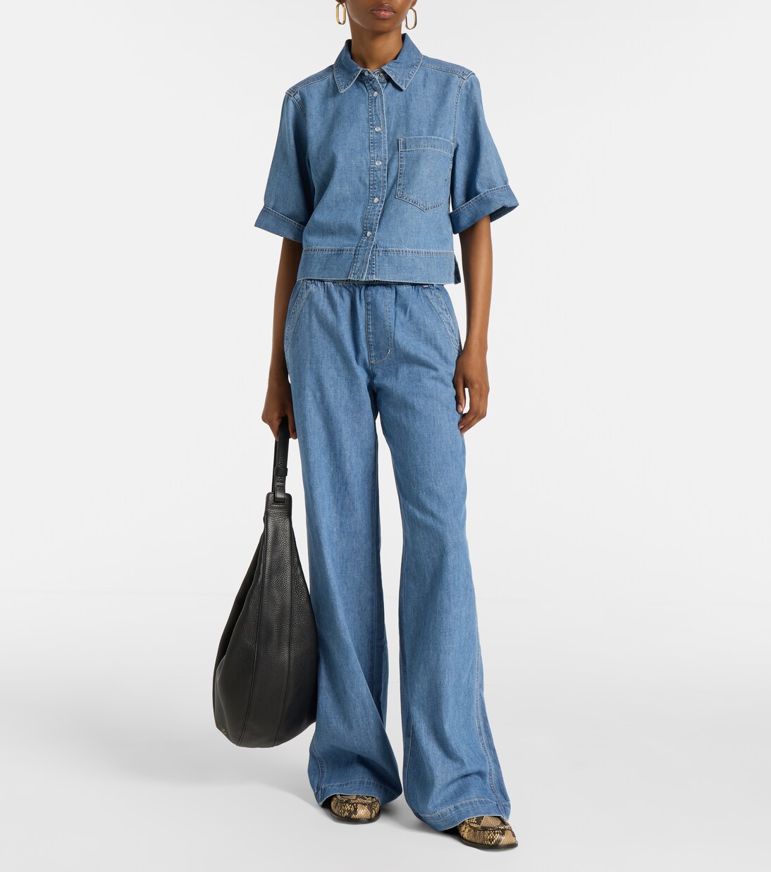 Spruce denim shirt | Veronica Beard