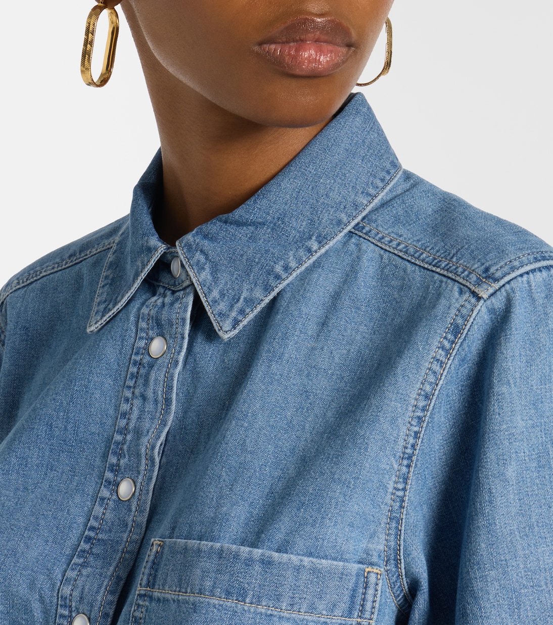 Spruce denim shirt | Veronica Beard
