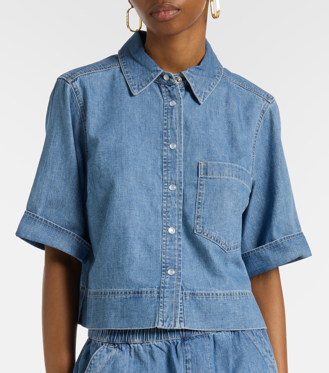 Spruce denim shirt | Veronica Beard