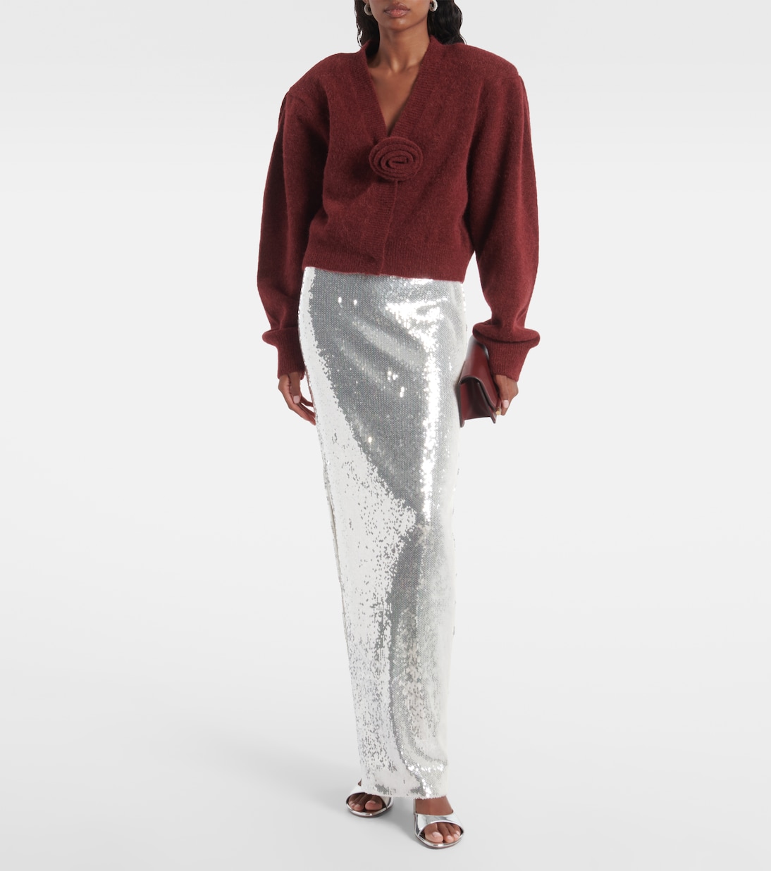 Maxirock mit Pailletten | Rotate