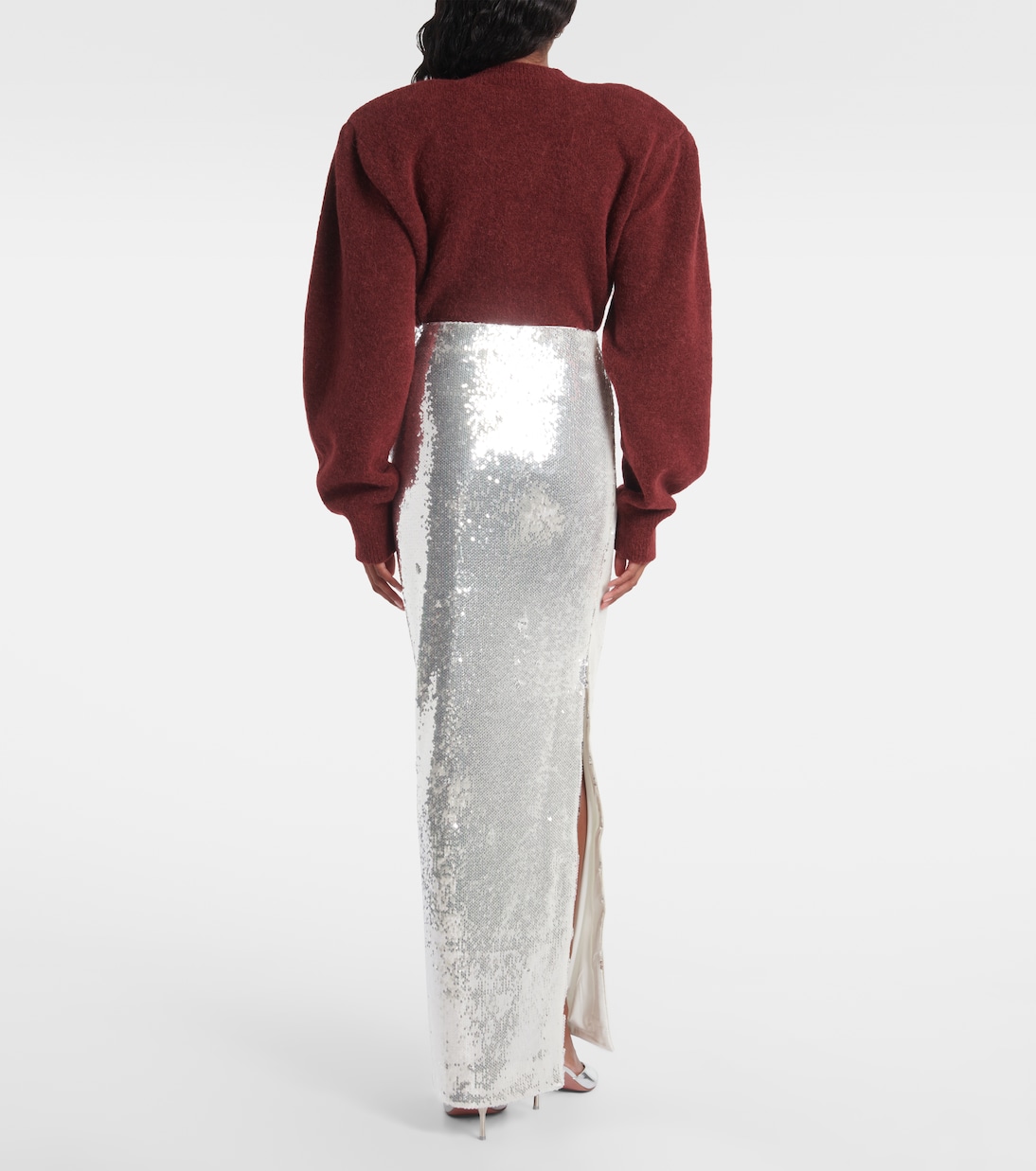 Maxirock mit Pailletten | Rotate