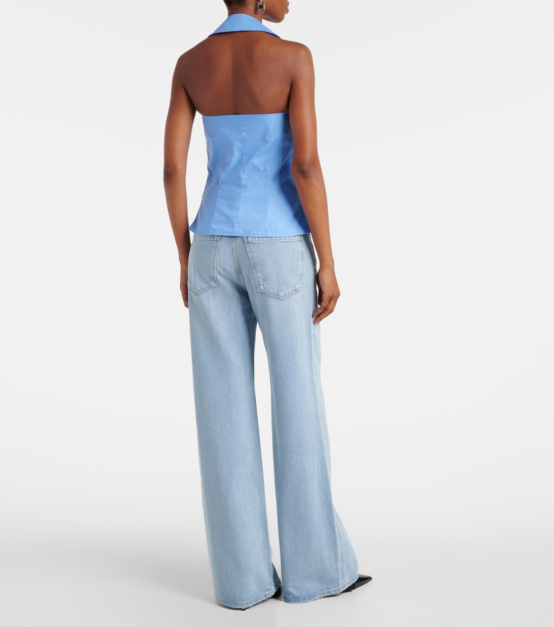 Top de algodón con cuello halter | Coperni