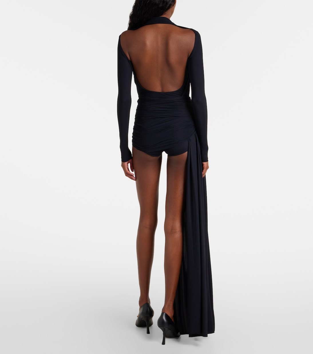 Asymmetric draped minidress | Balenciaga