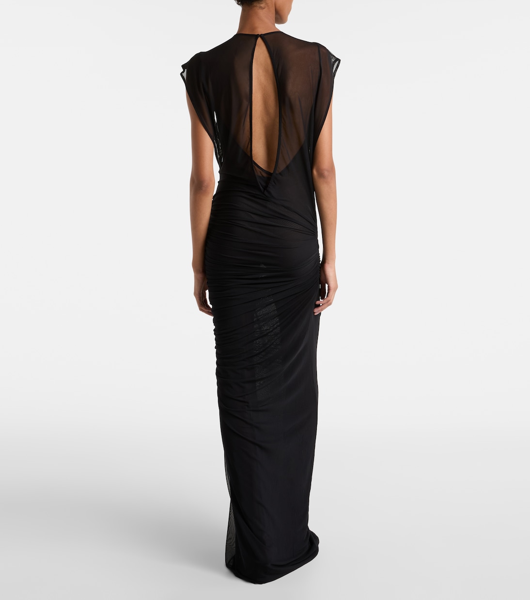 Abito lungo in mesh con paillettes | Jean Paul Gaultier