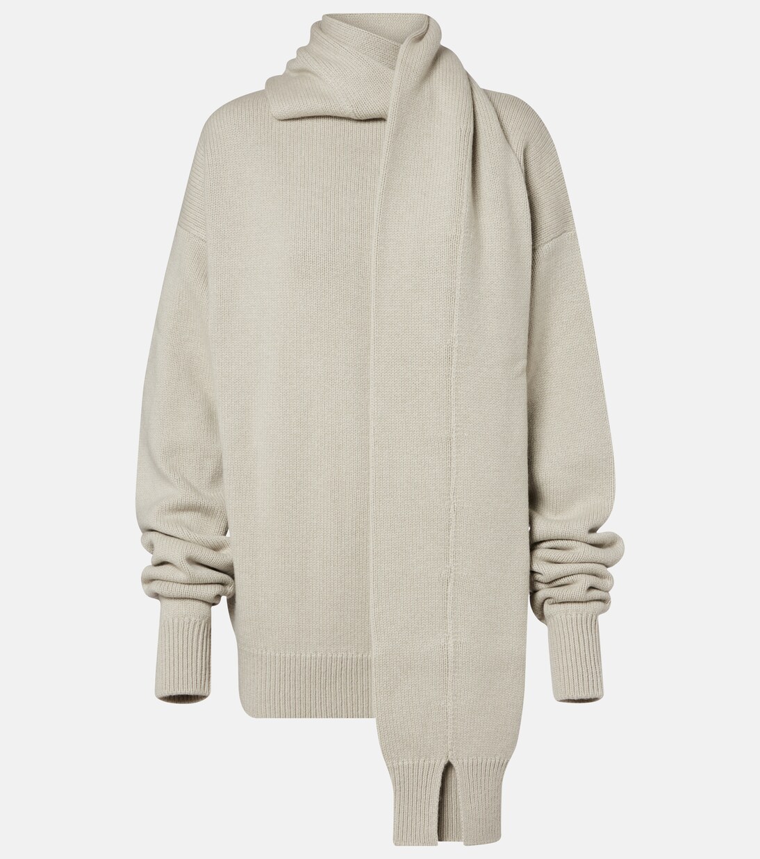 Scarf-detail cashmere sweater | Calvin Klein Collection