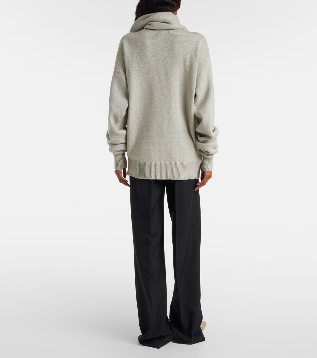 Scarf-detail cashmere sweater | Calvin Klein Collection