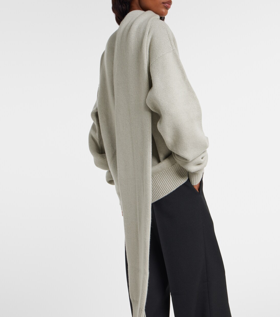 Scarf-detail cashmere sweater | Calvin Klein Collection