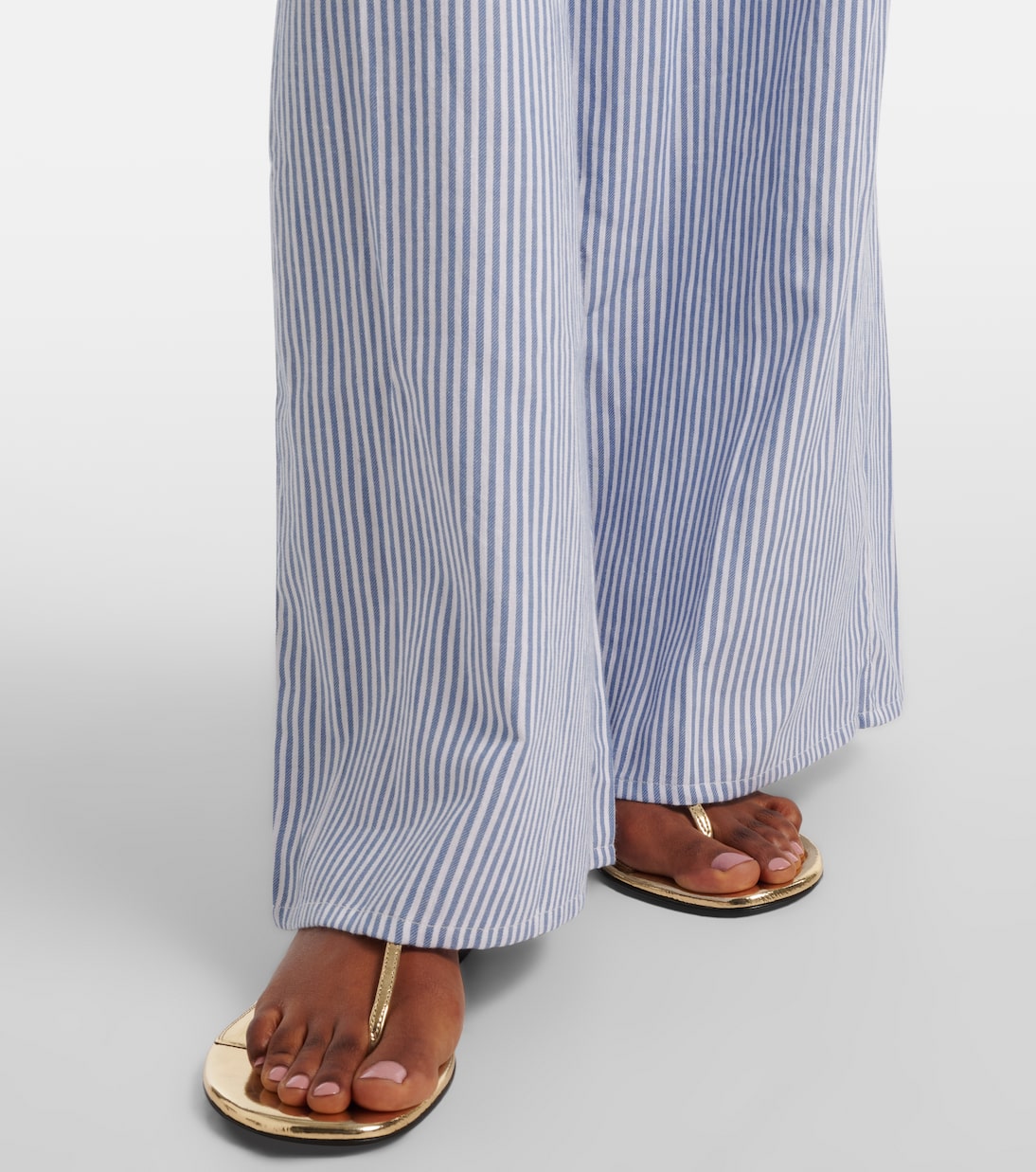 Striped cotton wide-leg pants | Montce