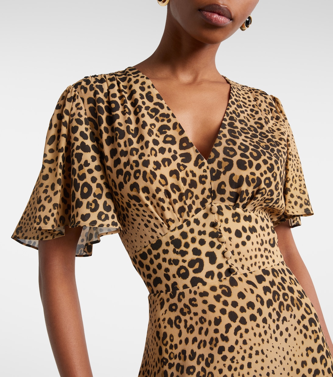 Paisley leopard-print midi dress | Etro