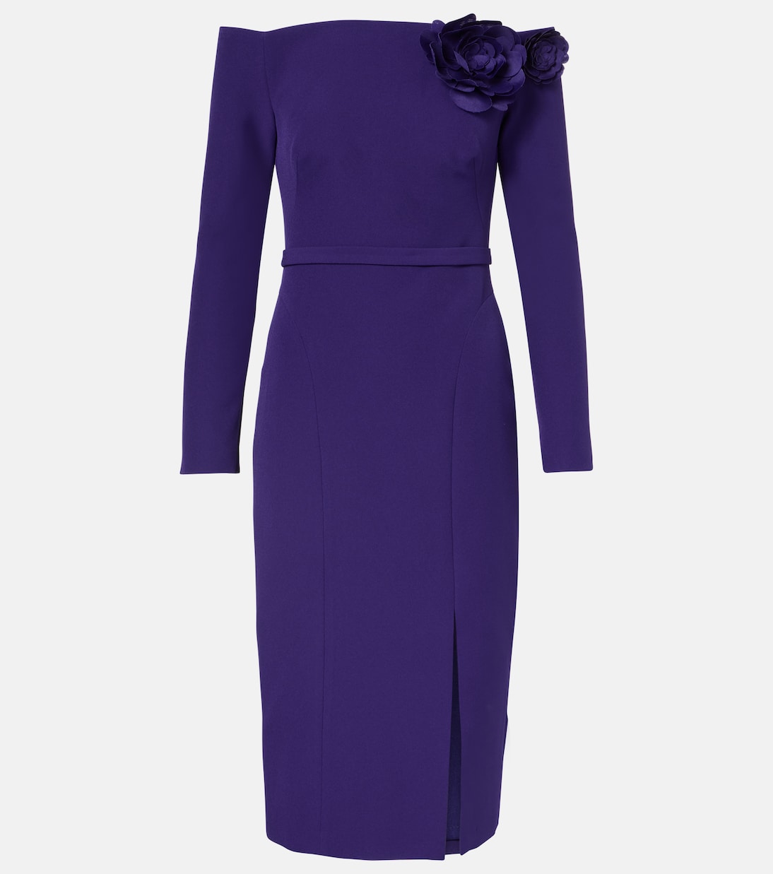 Midikleid Jay aus Crêpe | Safiyaa