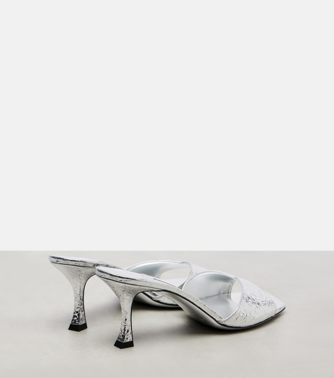 Skye 70 metallic leather mules | Jimmy Choo