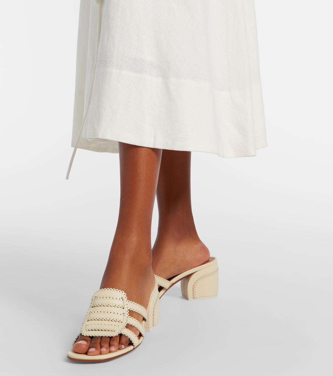 Goldie 65 leather mules | Zimmermann
