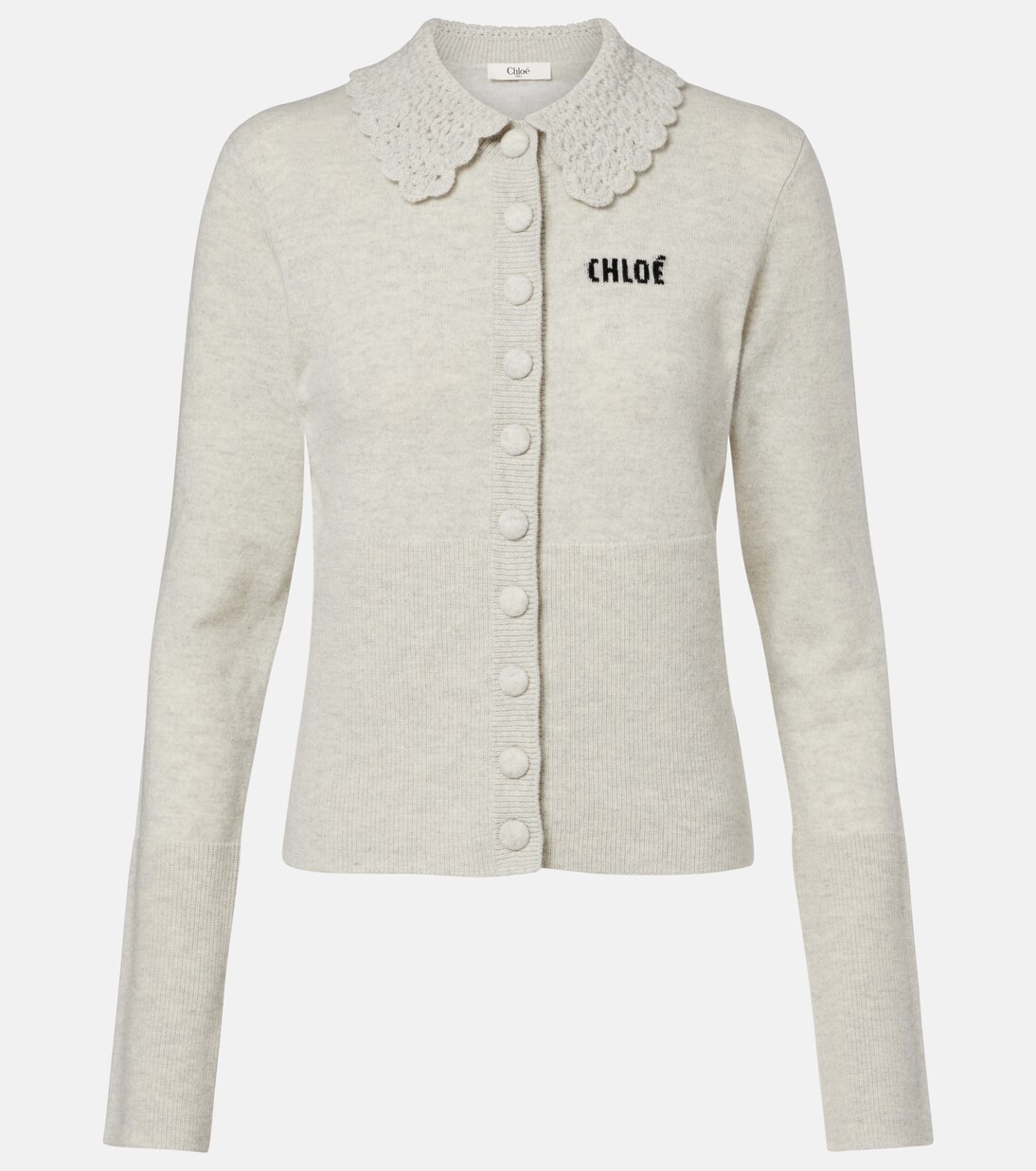 Logo wool cardigan | Chloé