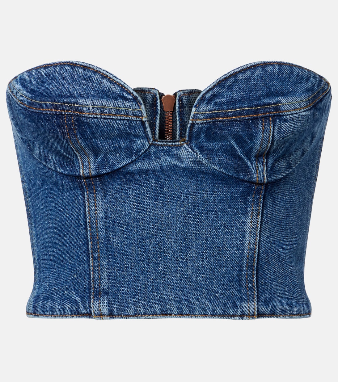 Bustier-Top aus Denim | Magda Butrym