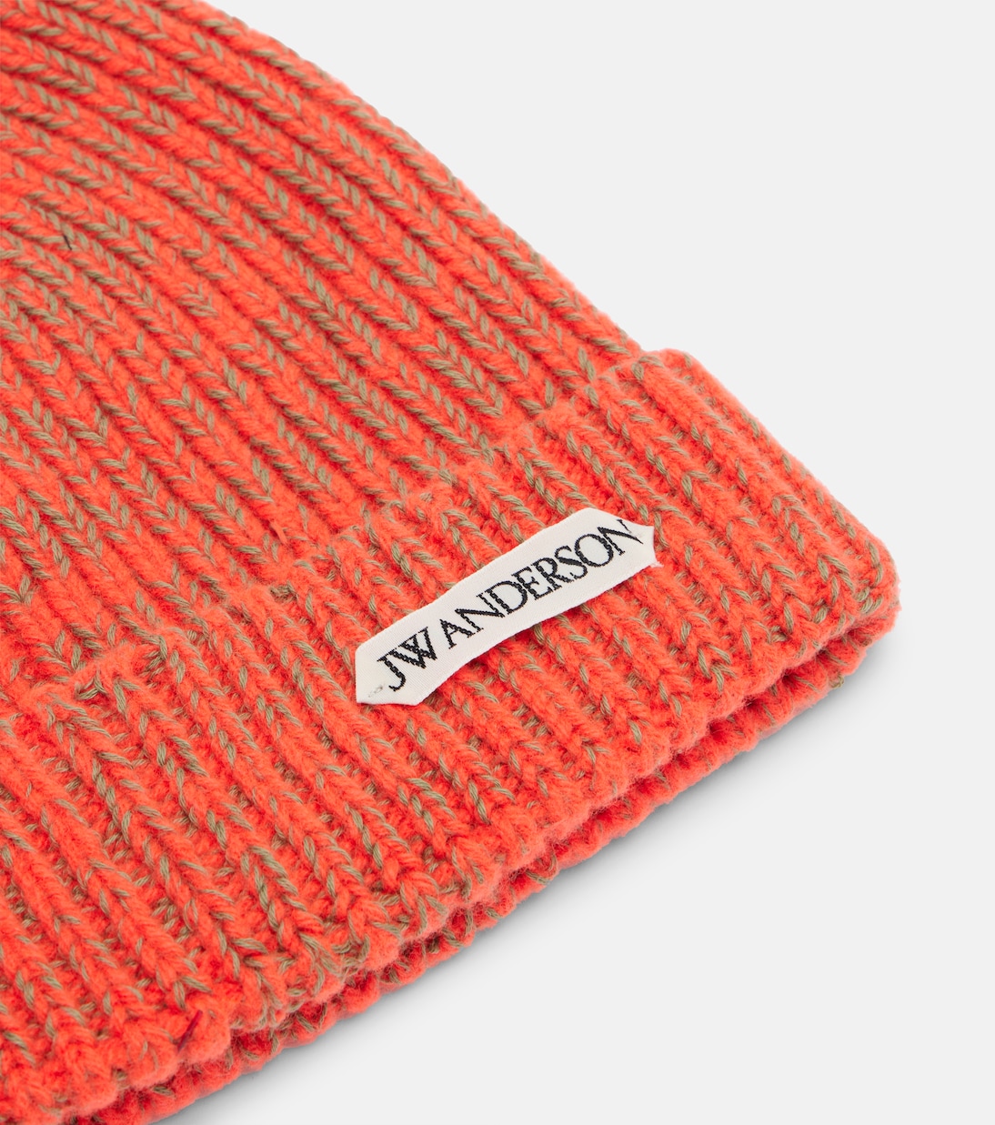 Ribbed-knit wool and cotton beanie | JW Anderson