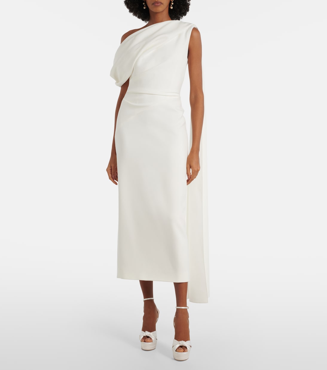 Bridal Plateausandalen Cupid 130 aus Seidensatin | Aquazzura