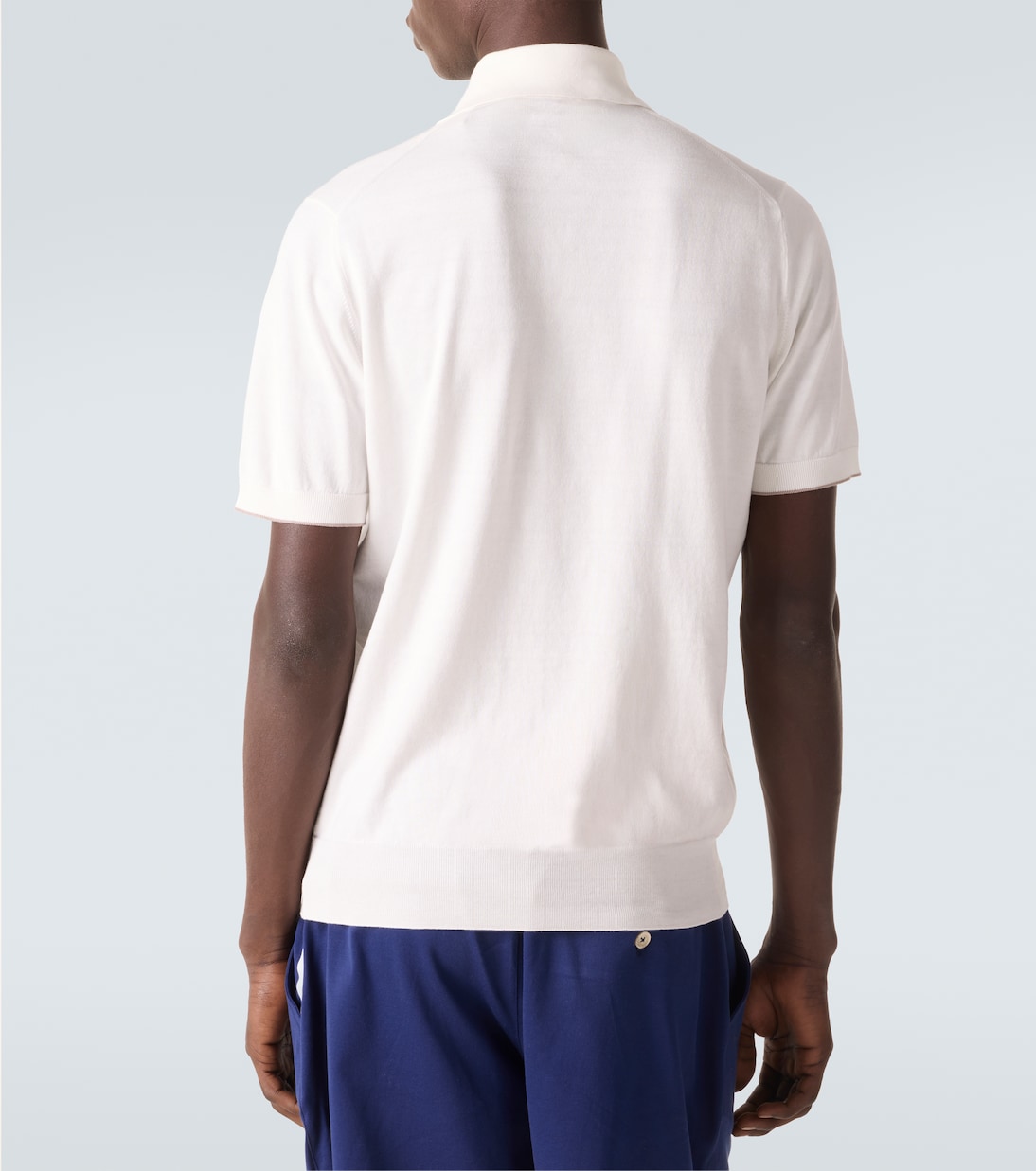 Polo brodé en coton | Brunello Cucinelli