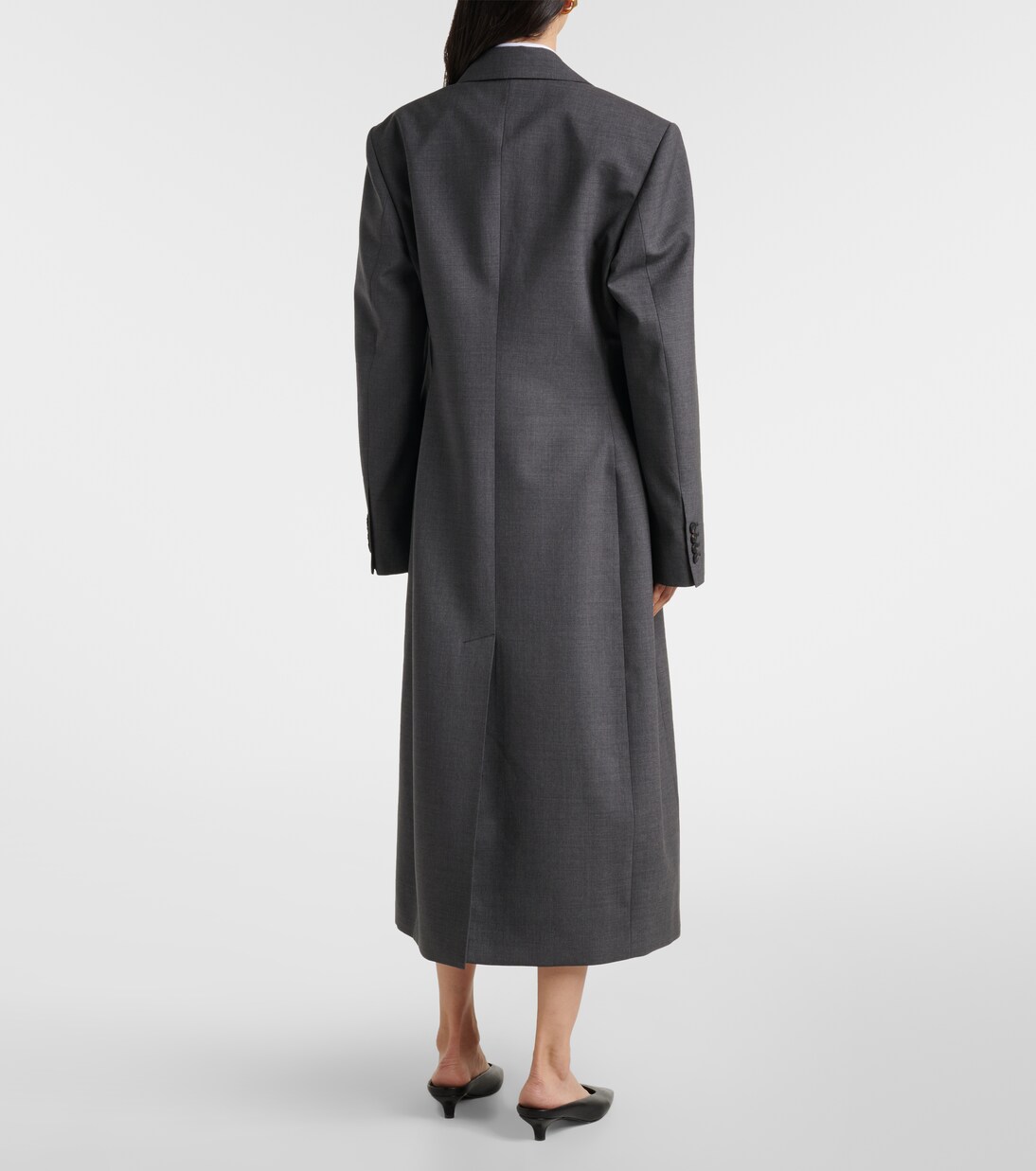 Double-breasted virgin wool coat | Róhe