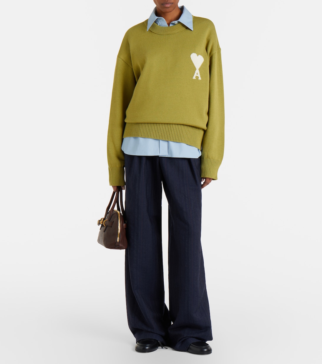 Ami De Cœur wool and cotton sweater | Ami Paris