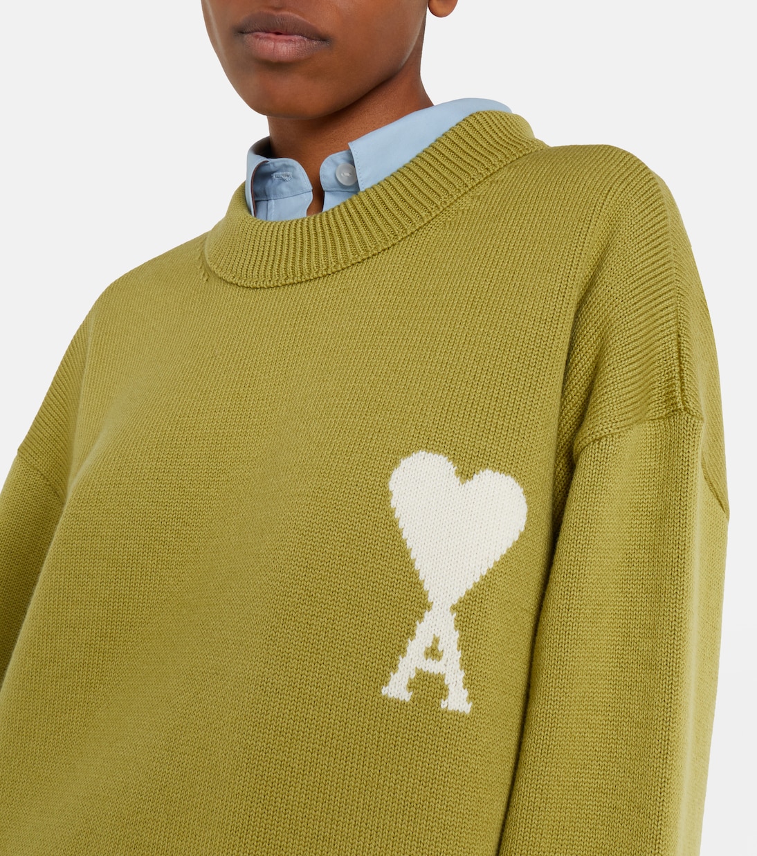 Ami De Cœur wool and cotton sweater | Ami Paris