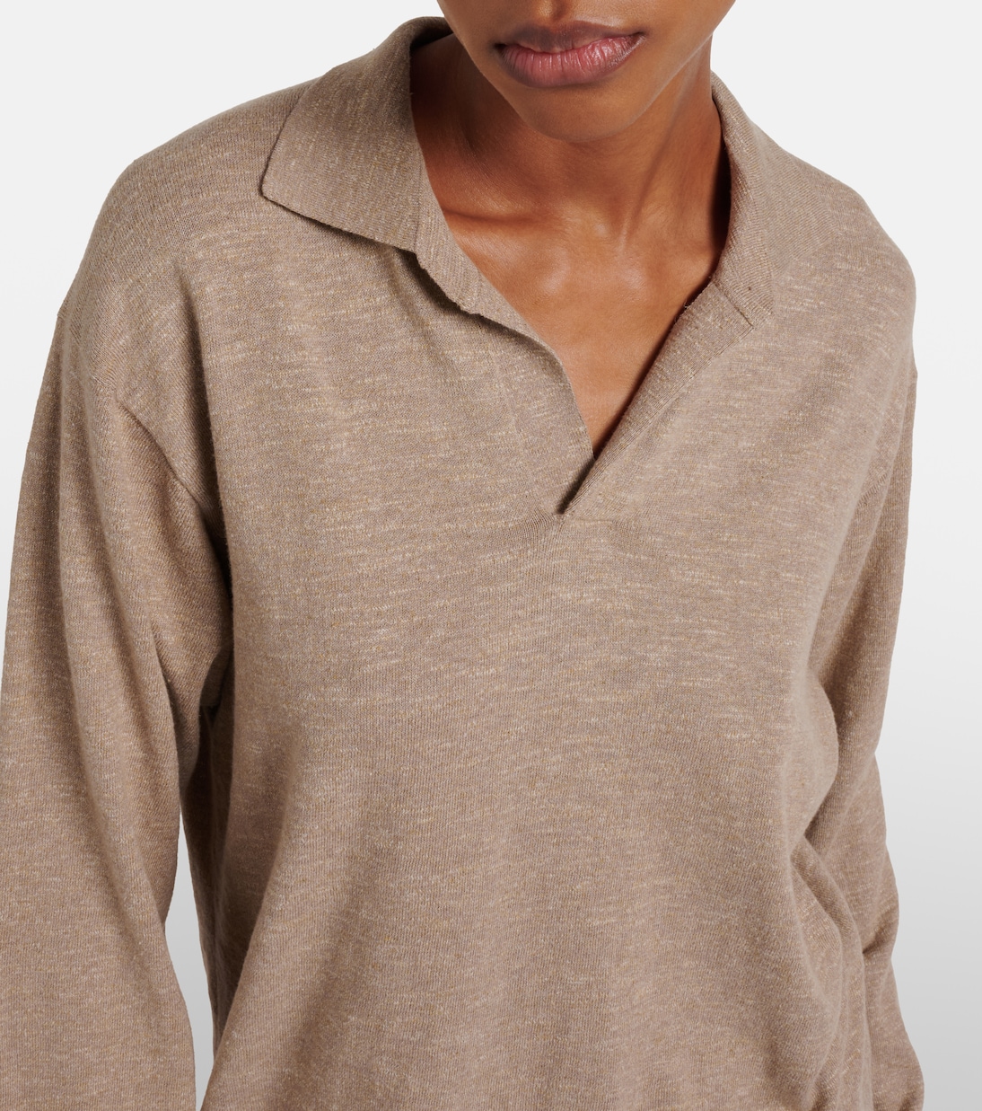 Polopullover Niosa aus Baumwolle und Leinen | The Row