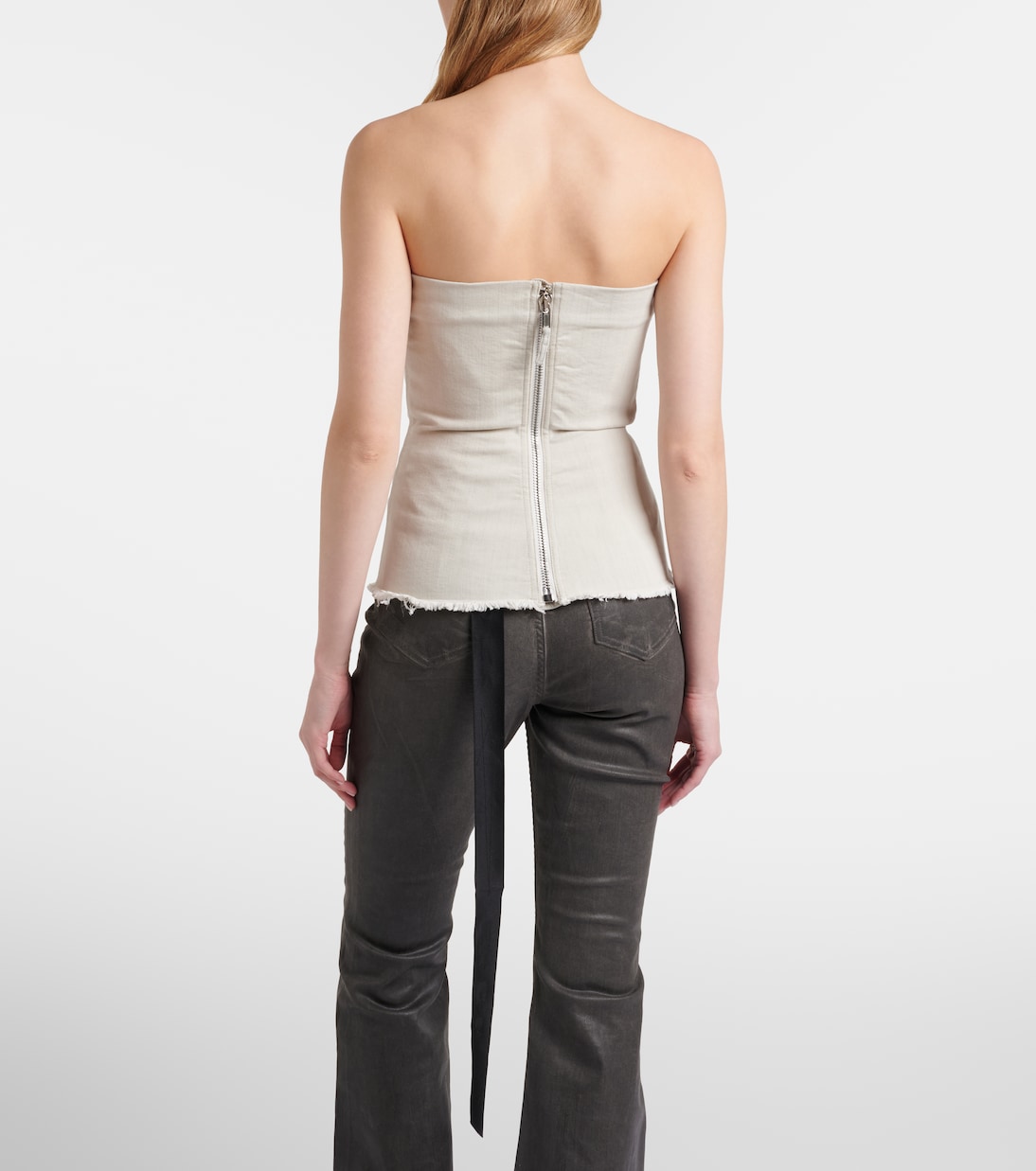 Strapless denim top | Rick Owens