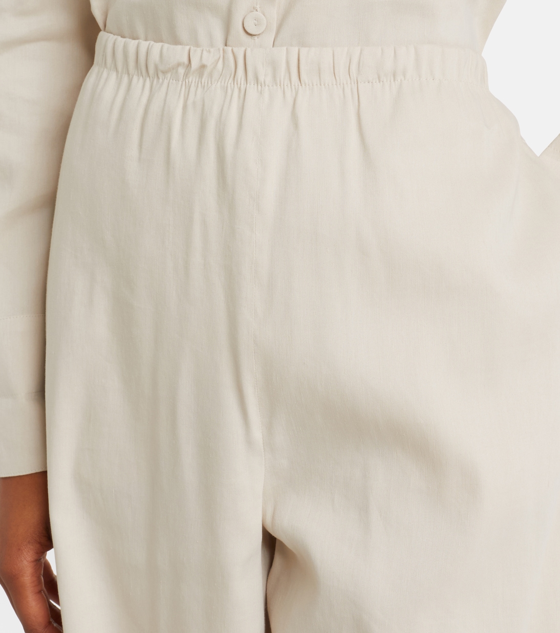 Destino linen-blend wide-leg silhouette | Max Mara