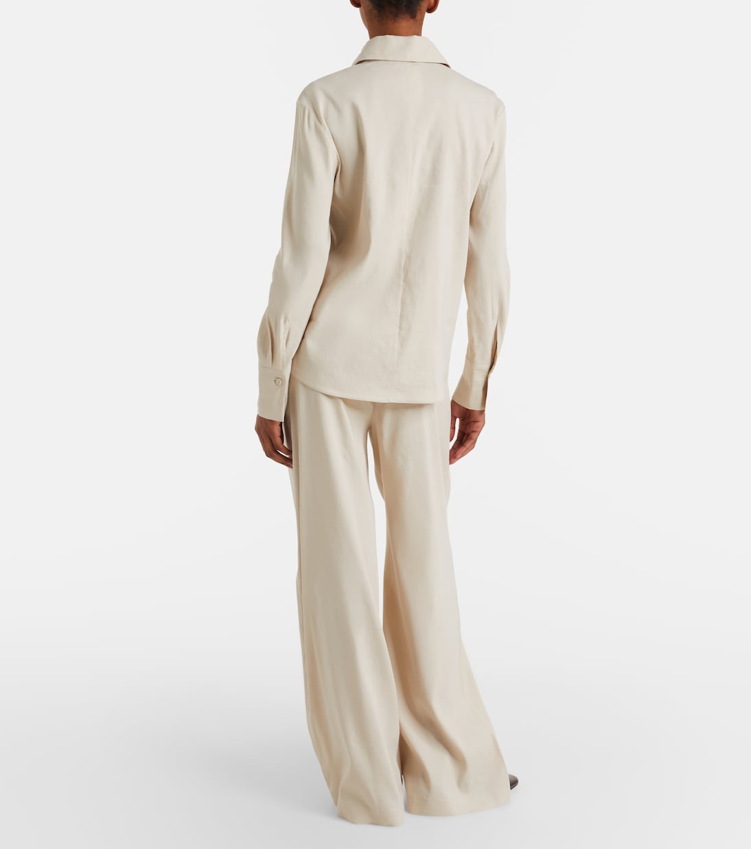 Destino linen-blend wide-leg silhouette | Max Mara