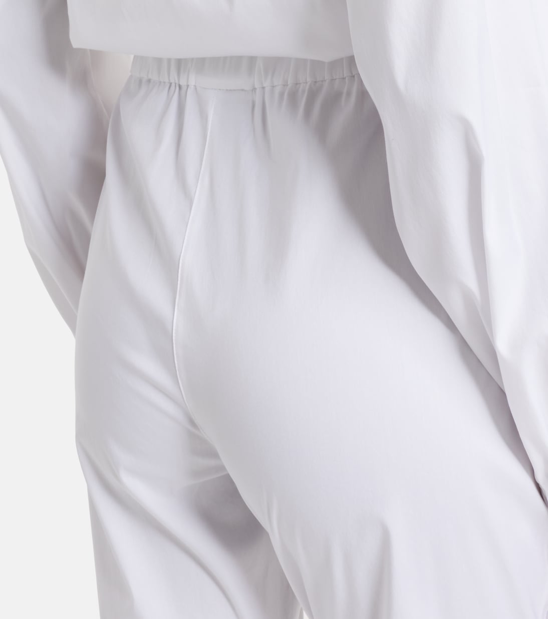 Curve cotton-blend cropped straight pants | Max Mara