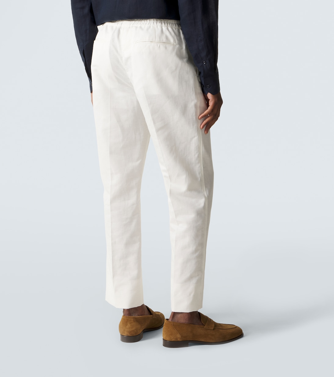 Linen and cotton straight pants | Brioni