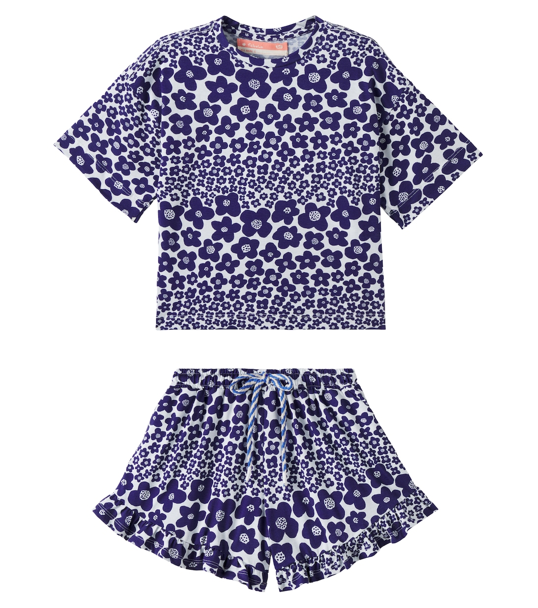 Flor Bela cotton T-shirt and shorts set | Fábula