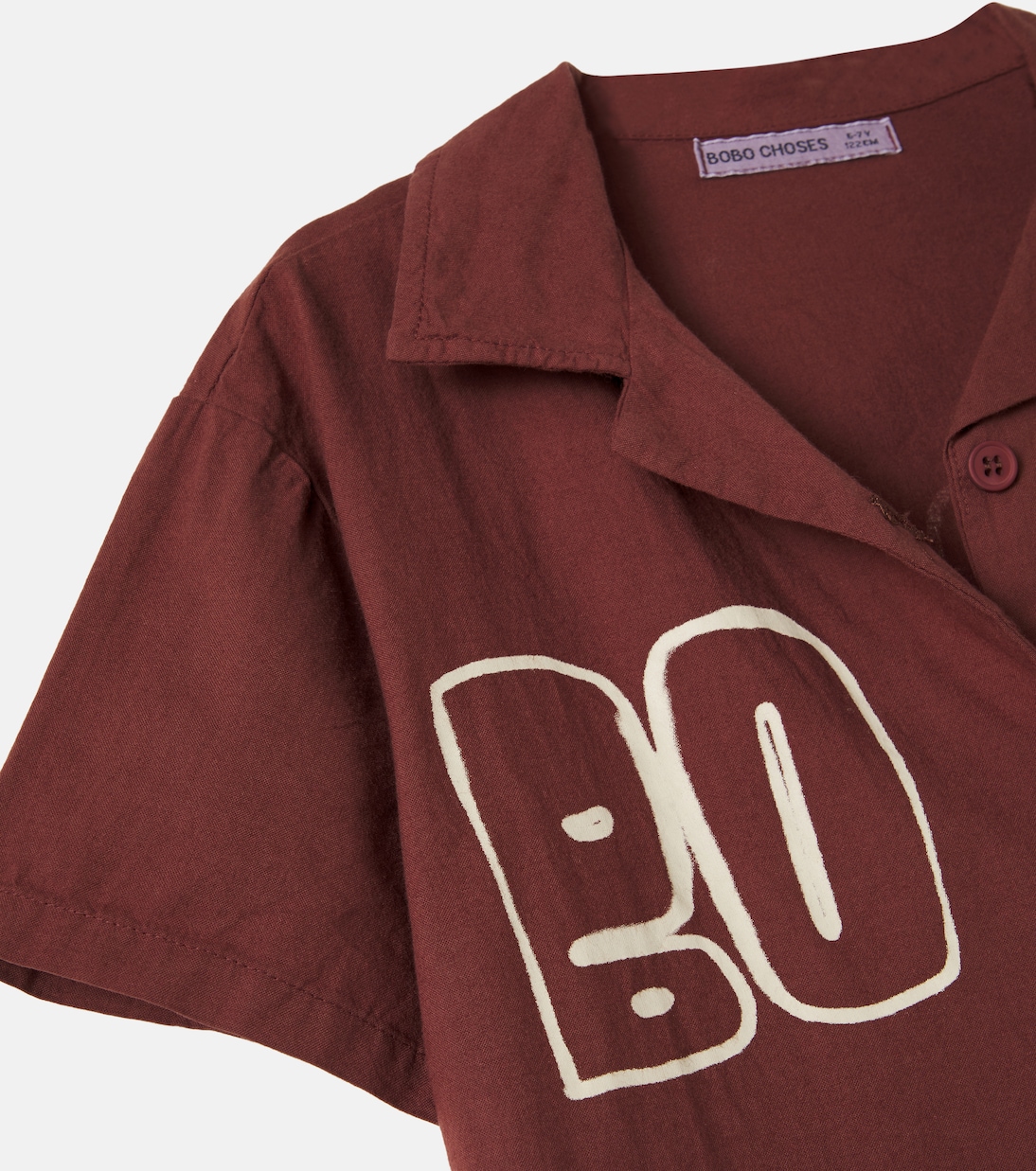 Chemise de bowling en coton à logo | Bobo Choses