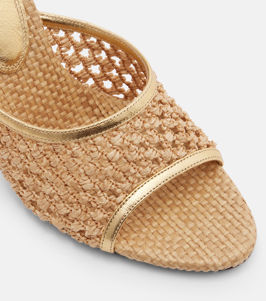 Lidia leather-trimmed mules | Paris Texas