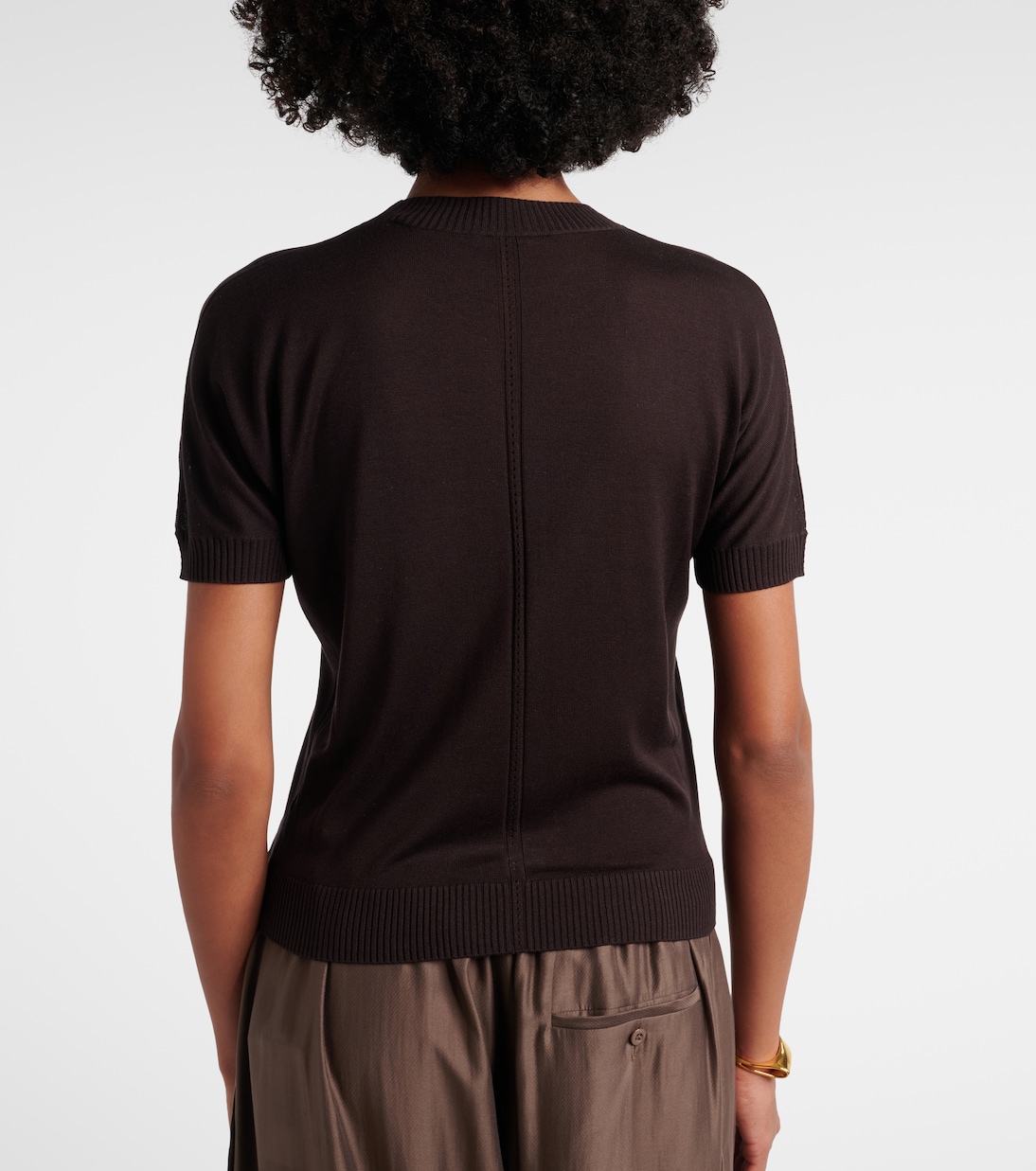 Knitted silk top | Joseph