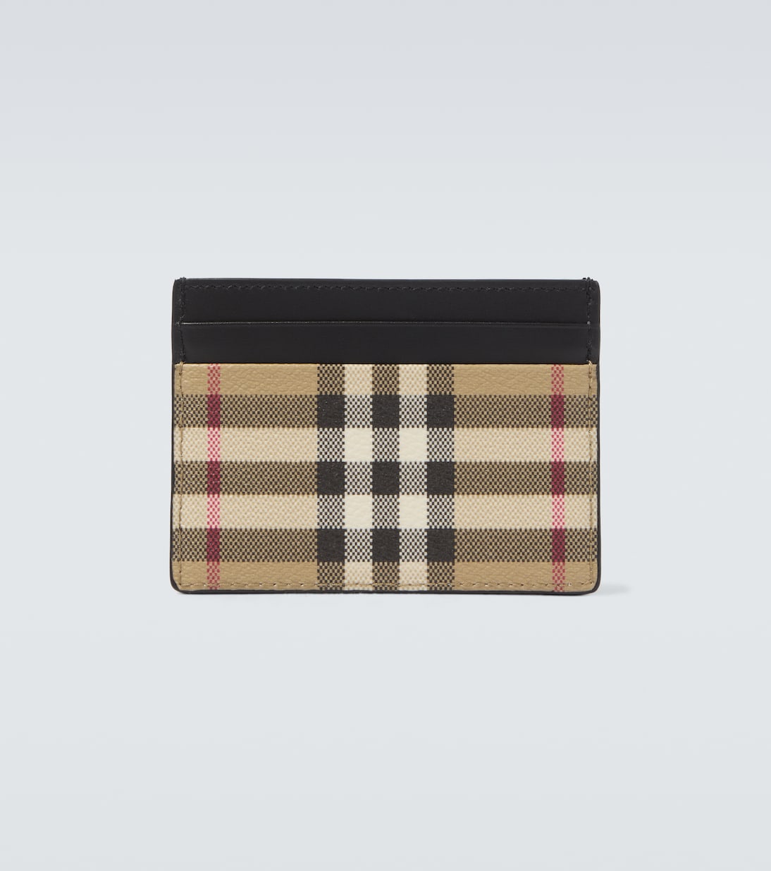 Kartenetui Burberry Check mit Leder | Burberry