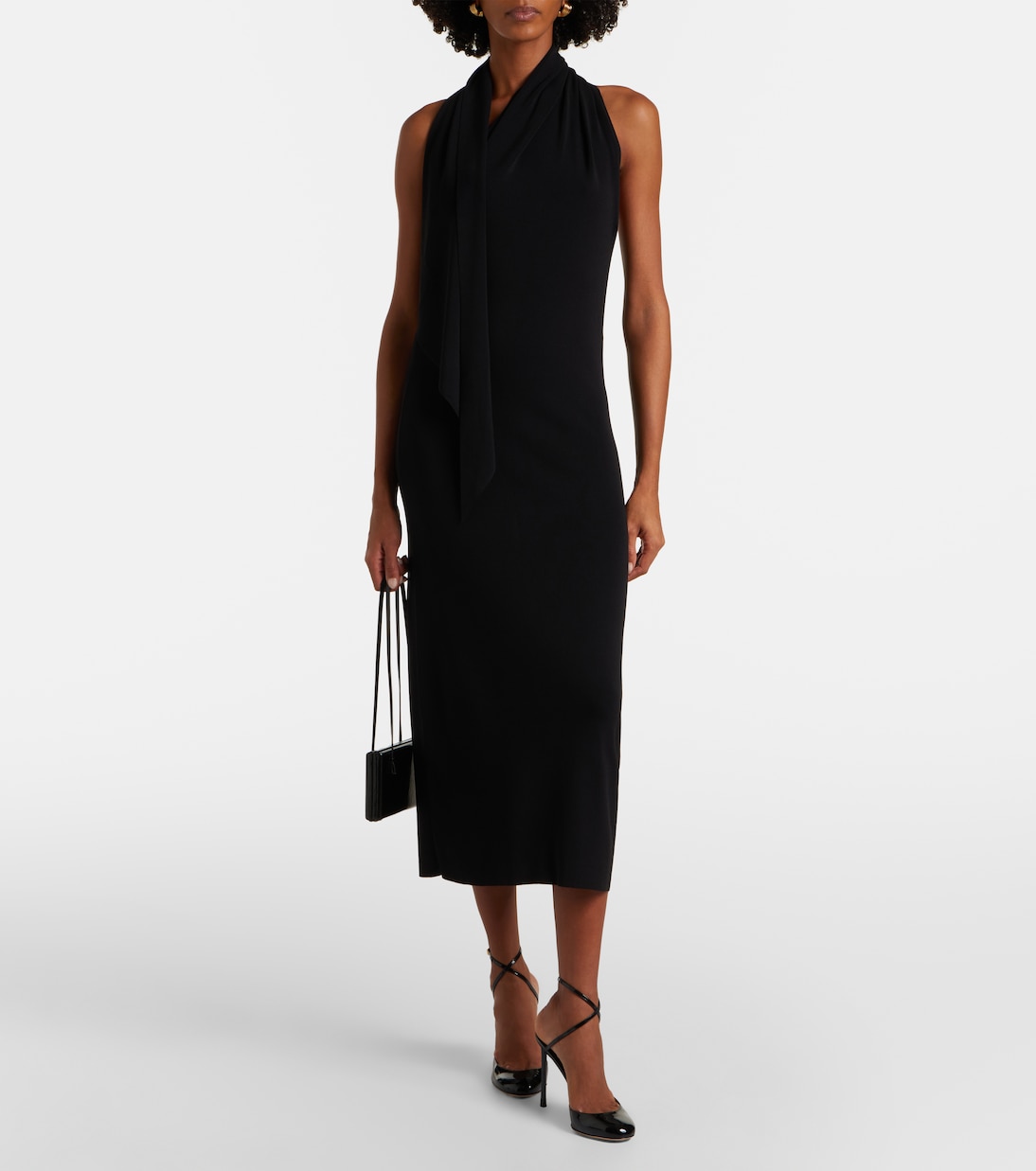 Vestido midi Mitchell con bufanda | Altuzarra