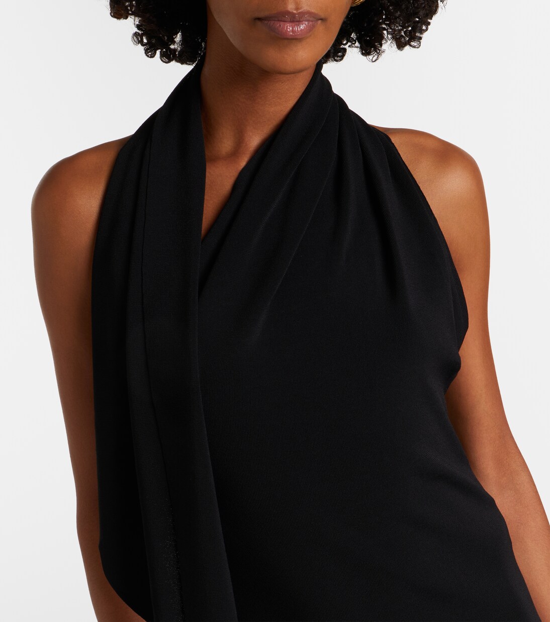 Vestido midi Mitchell con bufanda | Altuzarra