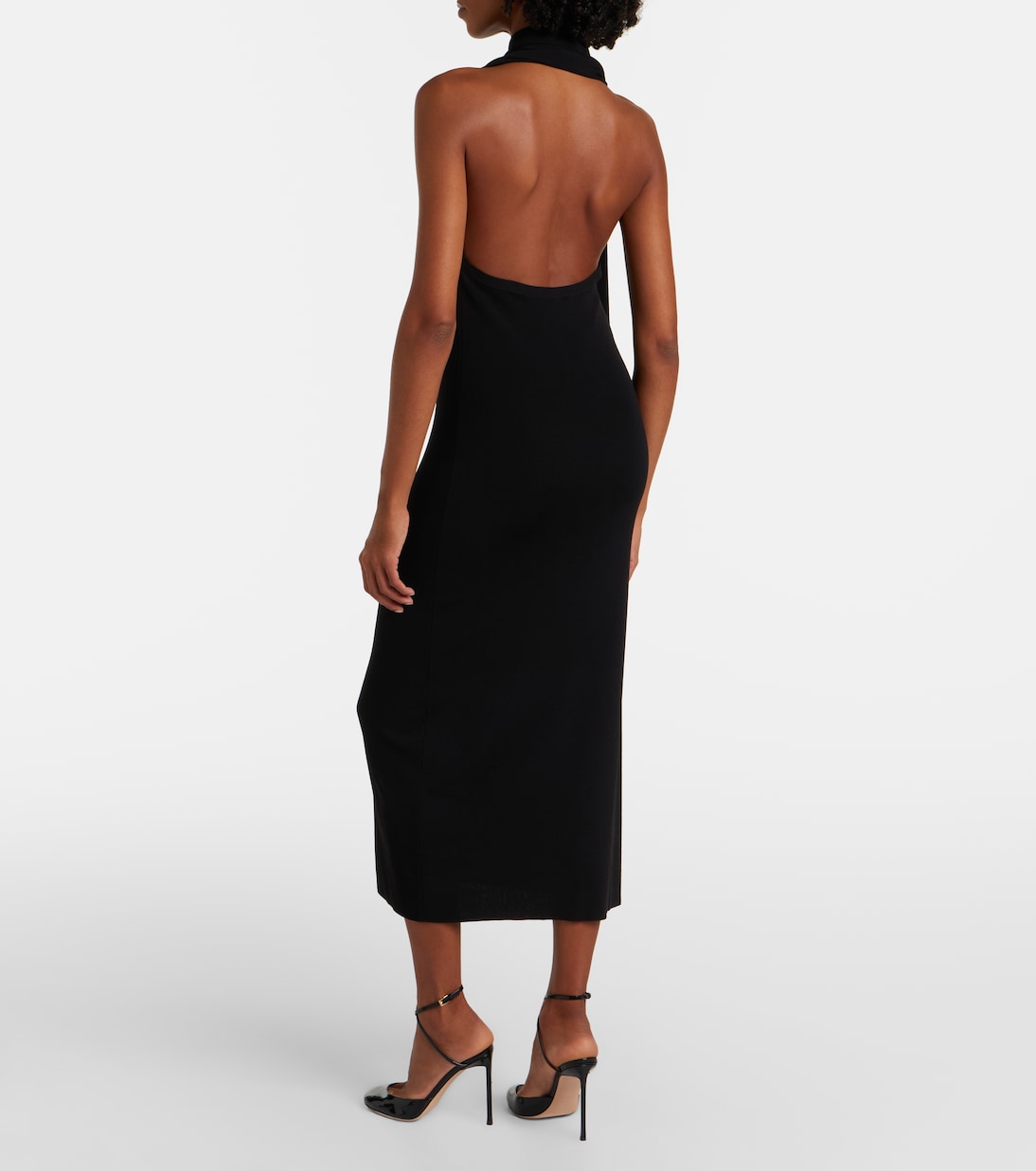 Vestido midi Mitchell con bufanda | Altuzarra
