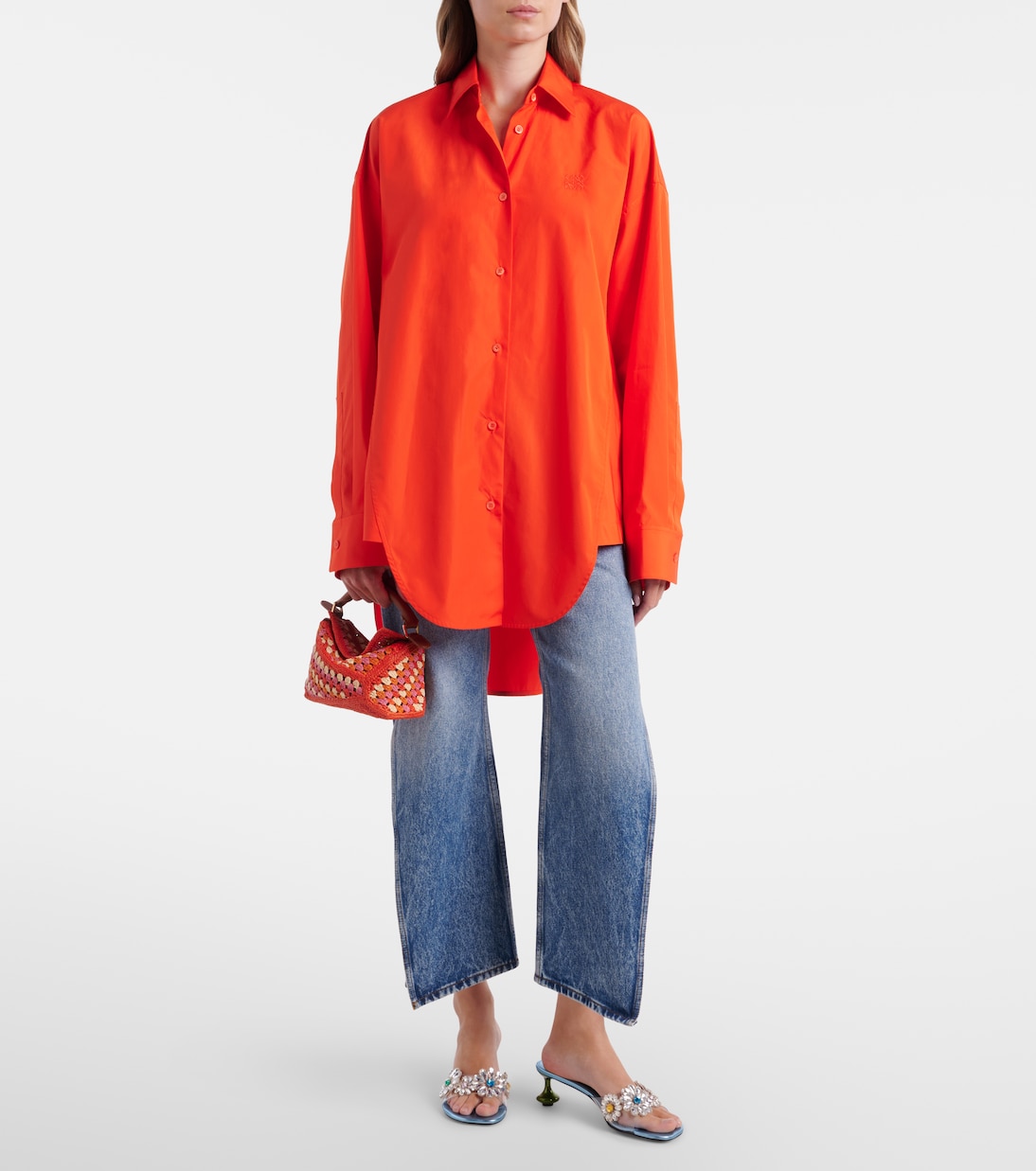 Paula's Ibiza Puzzle Mini raffia top-handle bag | Loewe